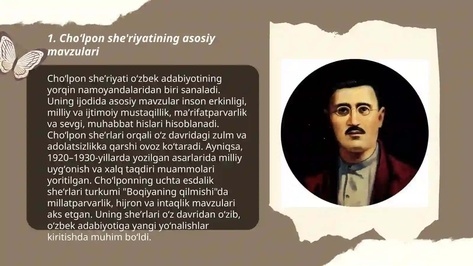 Choʻlpon she'riyati 3