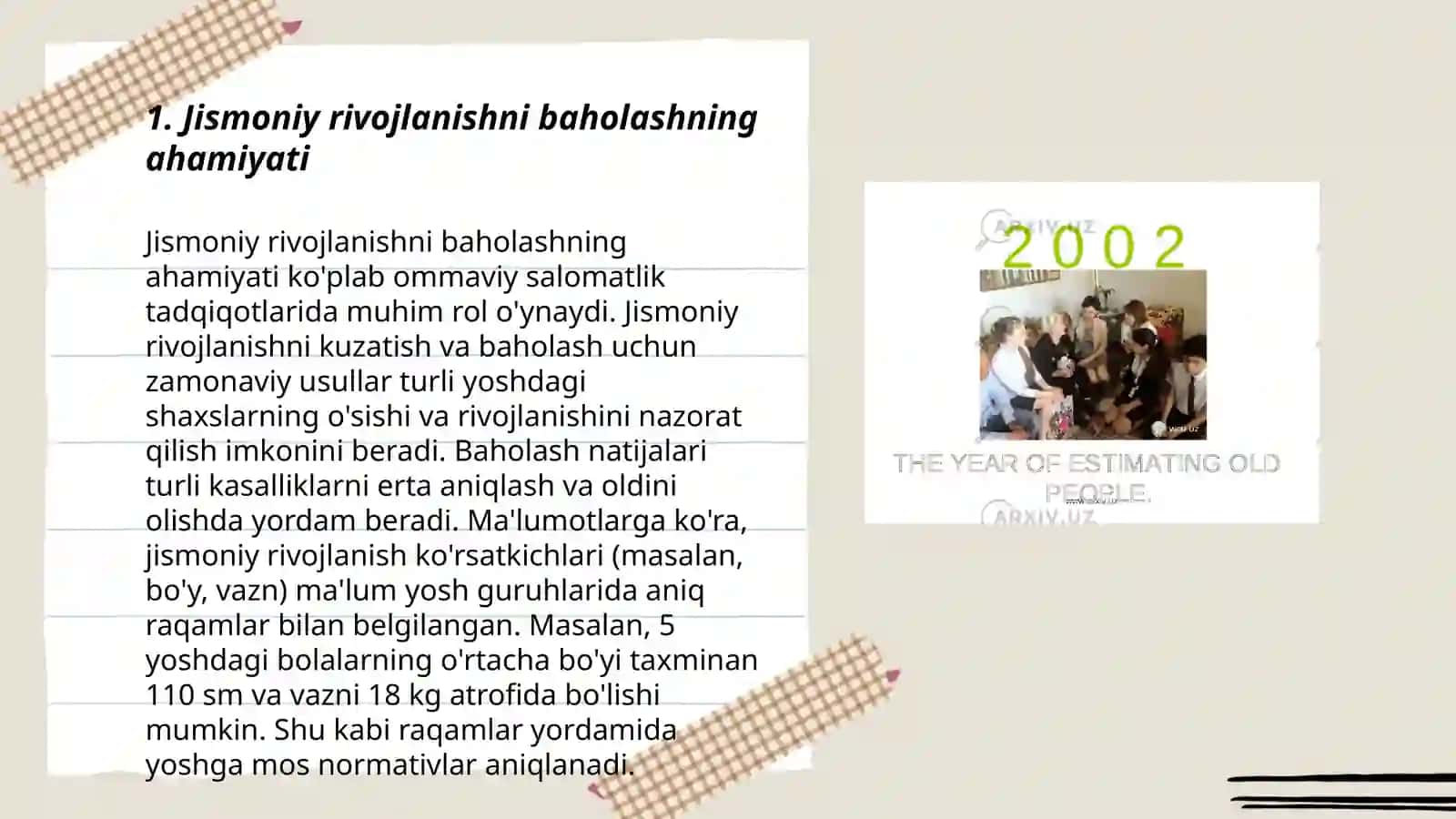 Bolalarning jismoniy rivojlanishini baholash 3