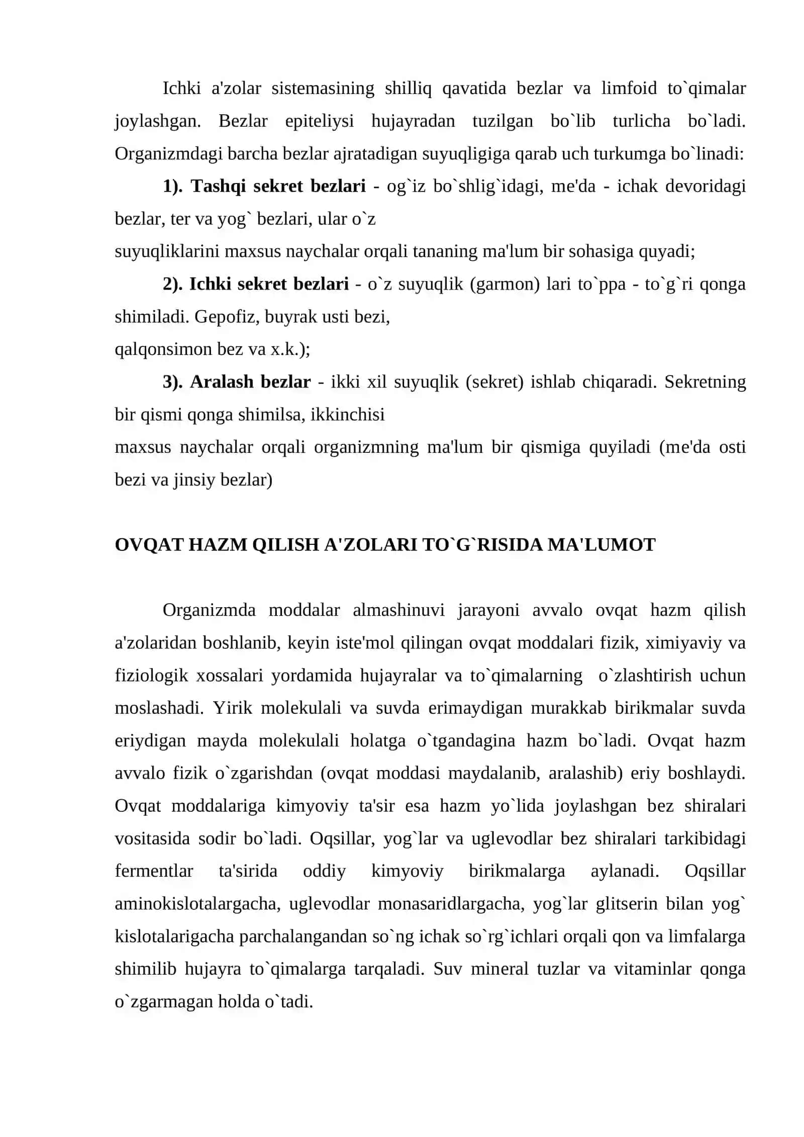 Nafas olish va ovqat xazm qilish sistеmasi 3