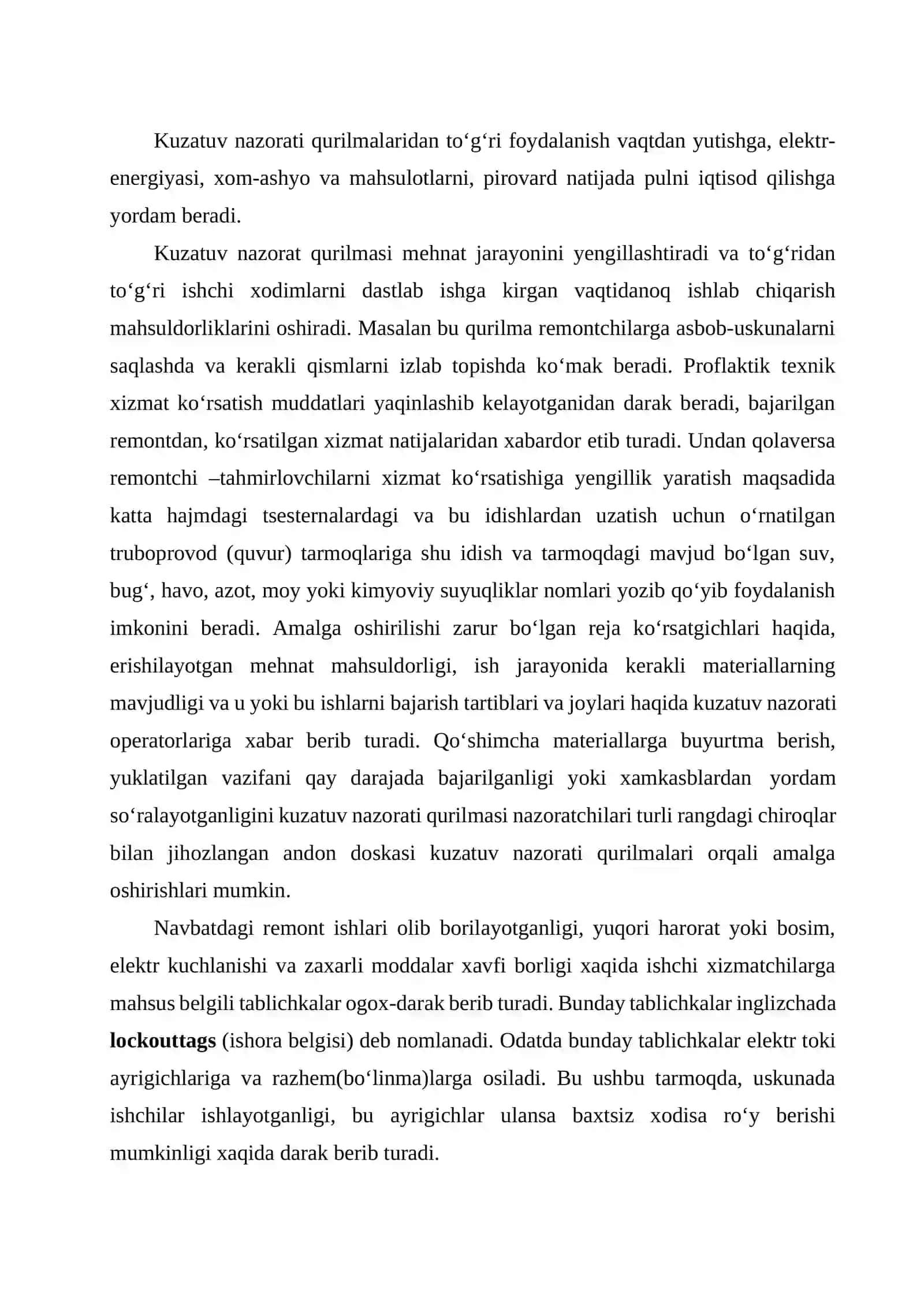 Zamonaviy Ishlab Chiqarish Korxonalarida Ish Joyini Standarlashtirish Hamda Boshqaruvning Kuzatish Usullari. 3
