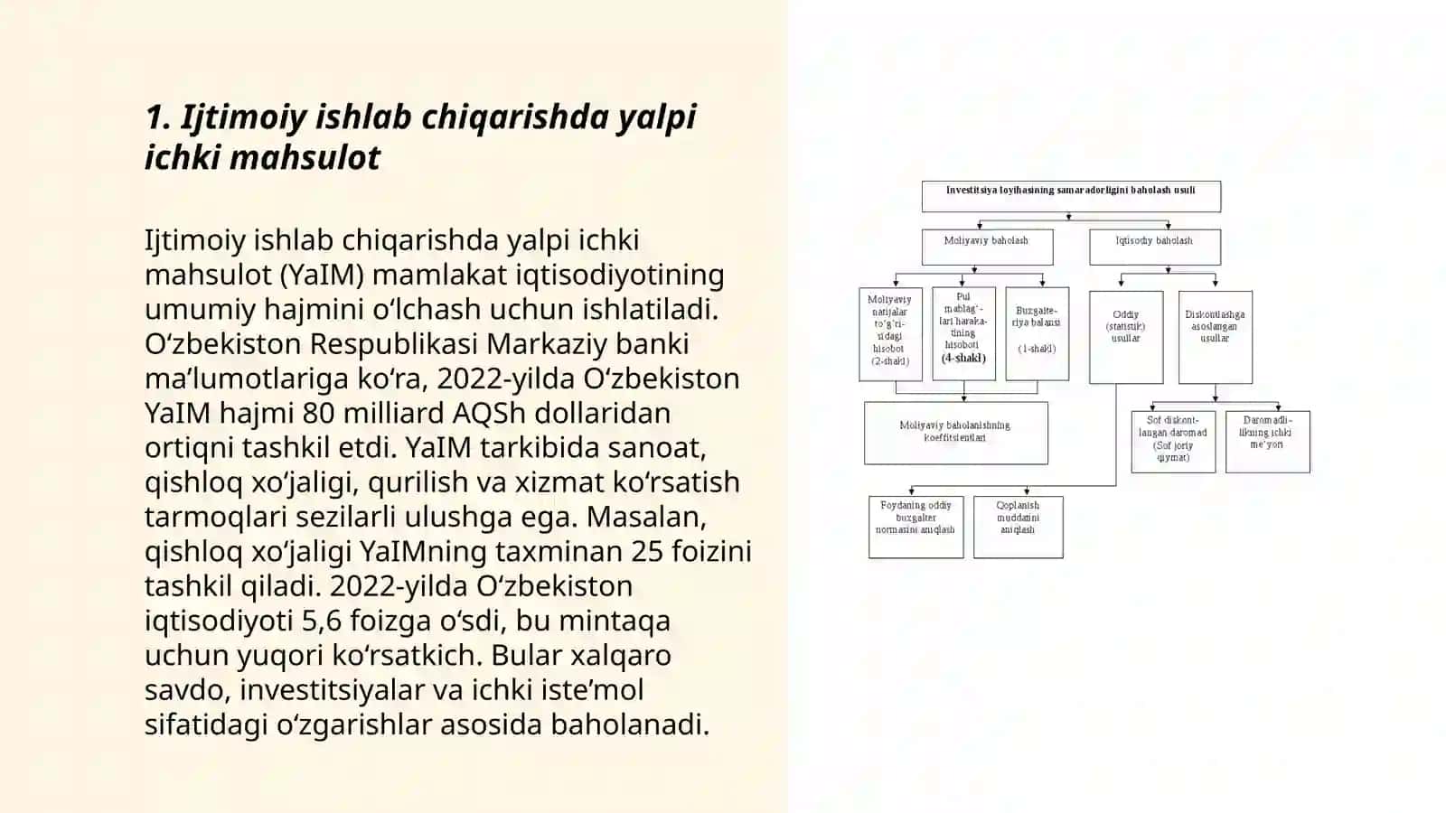 Ijtimoiy ishlab chiqarish natijalari va samaradorlik ko'rsatkichlari 3