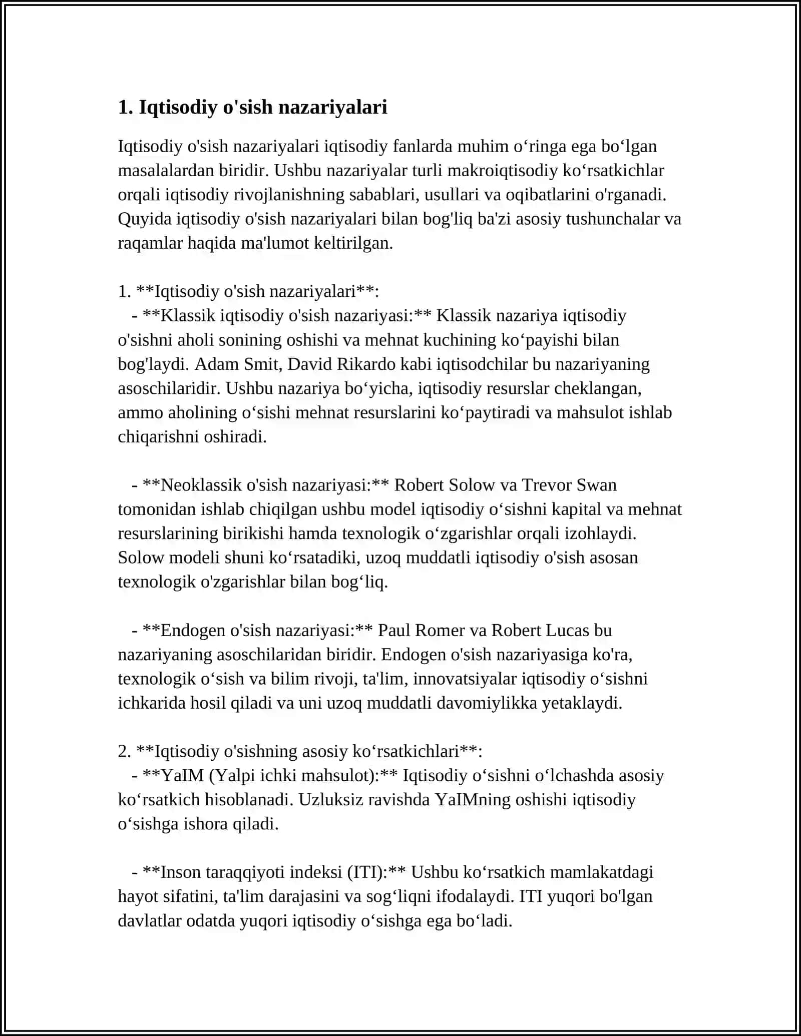IQTISODIY O'SISHNING INSTUTSIONAL ASOSLARI 3