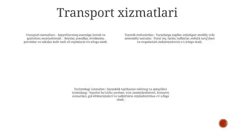 Turizim Sohasidagi Mahsulotlar Va Xizmatlar 3