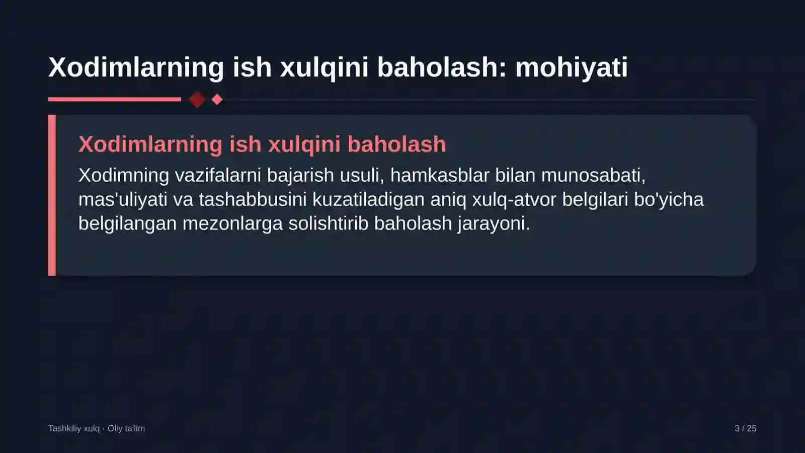 elektrotexnika sanoatida xodimlarning ish xulqini baholash 6937 3