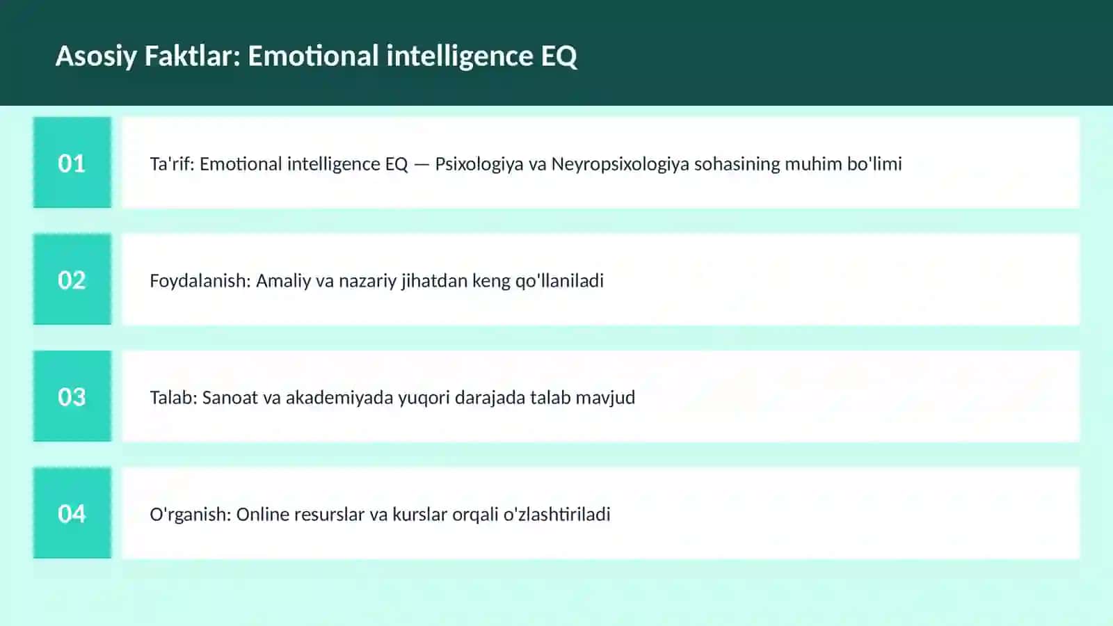 Emotional intelligence EQ 3