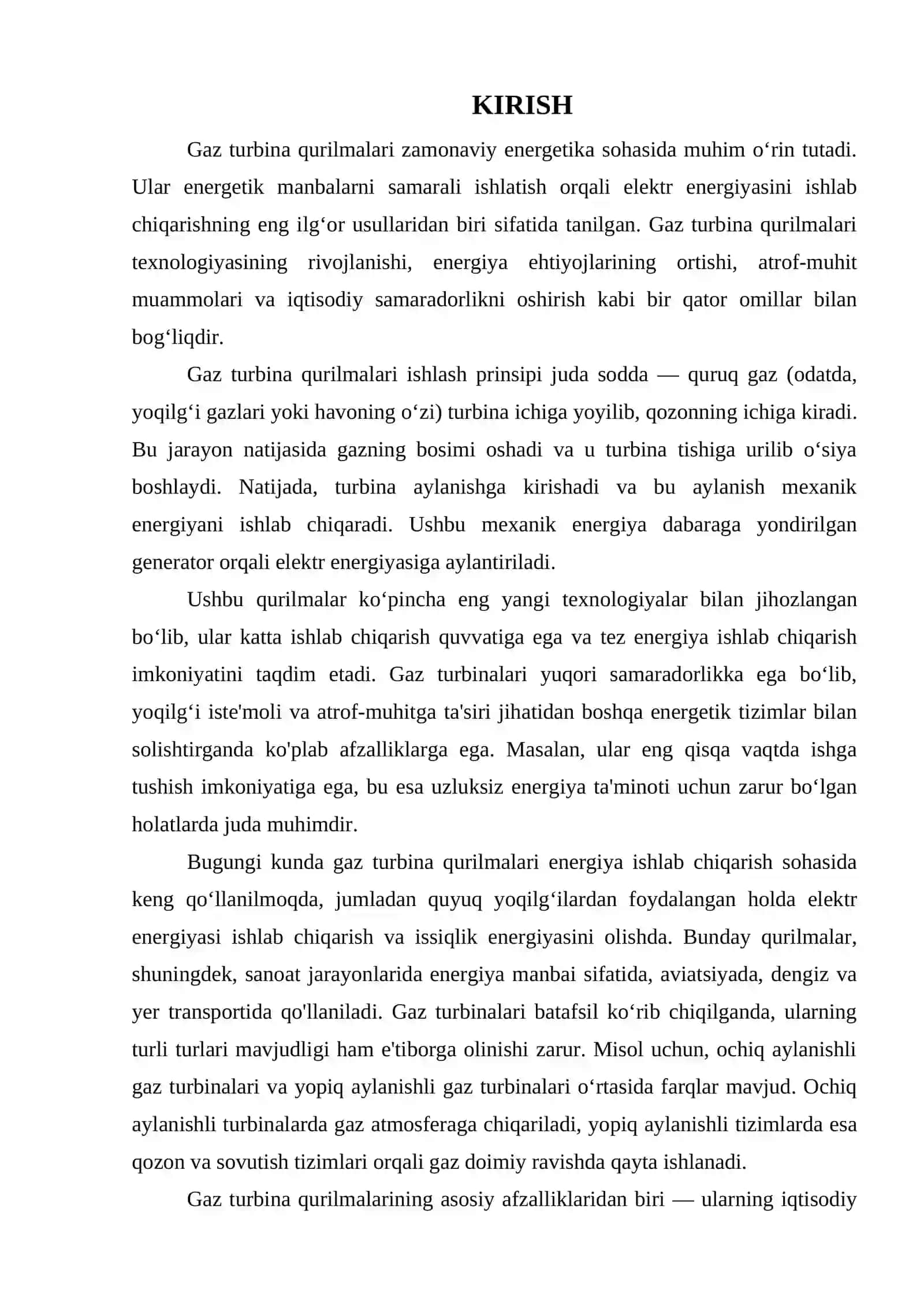 GAZ TURBINA QURILMALARI 3