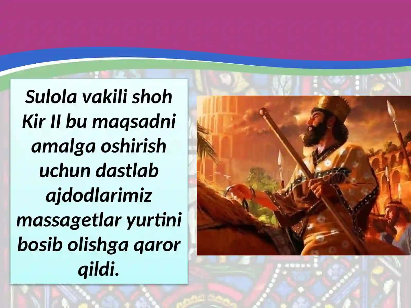 5-sinf Tarix fanidan darsligi asosida 29-mavzu 3