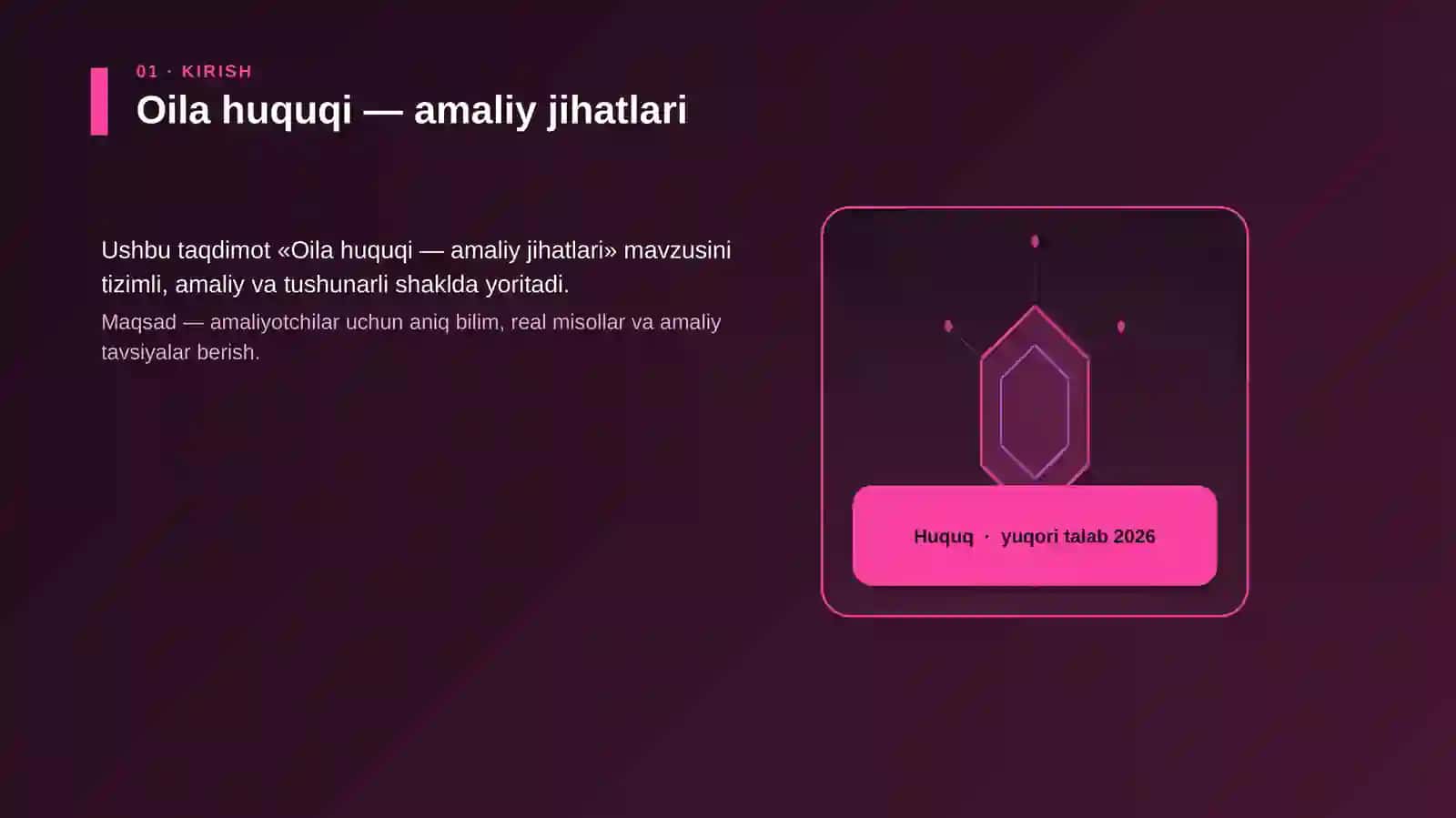 Oila huquqi — amaliy jihatlari 3