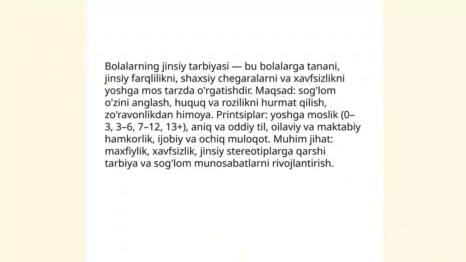 Bolalarning jinsiy tarbiyasi 3