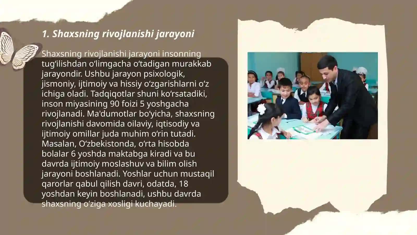 Shaxsning rivojlanishi jarayoni 3