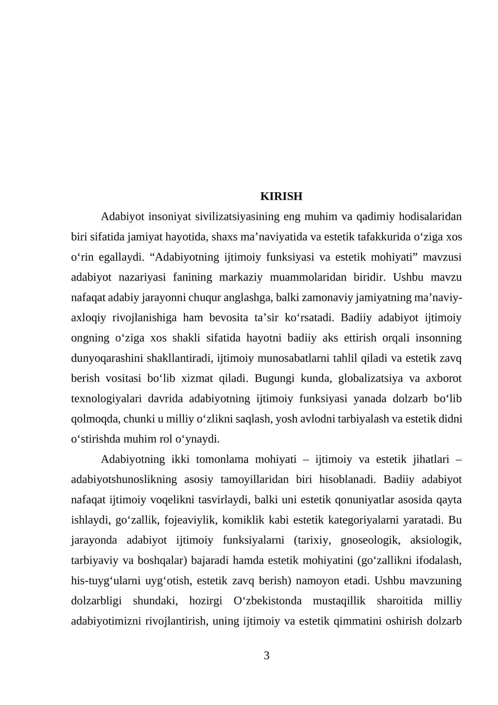Adabiyotning ijtimoiy funksiyasi va estetik mohiyati 3