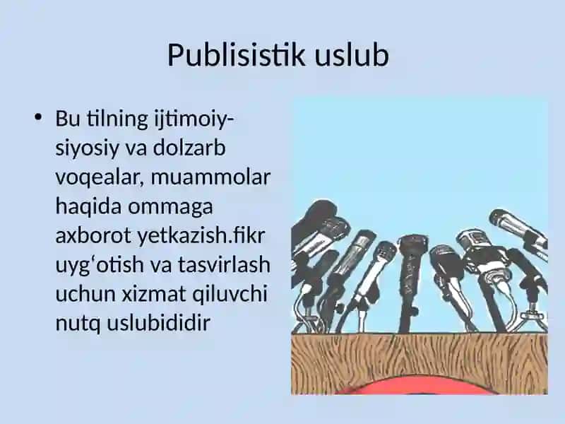 Publisistik uslub 3