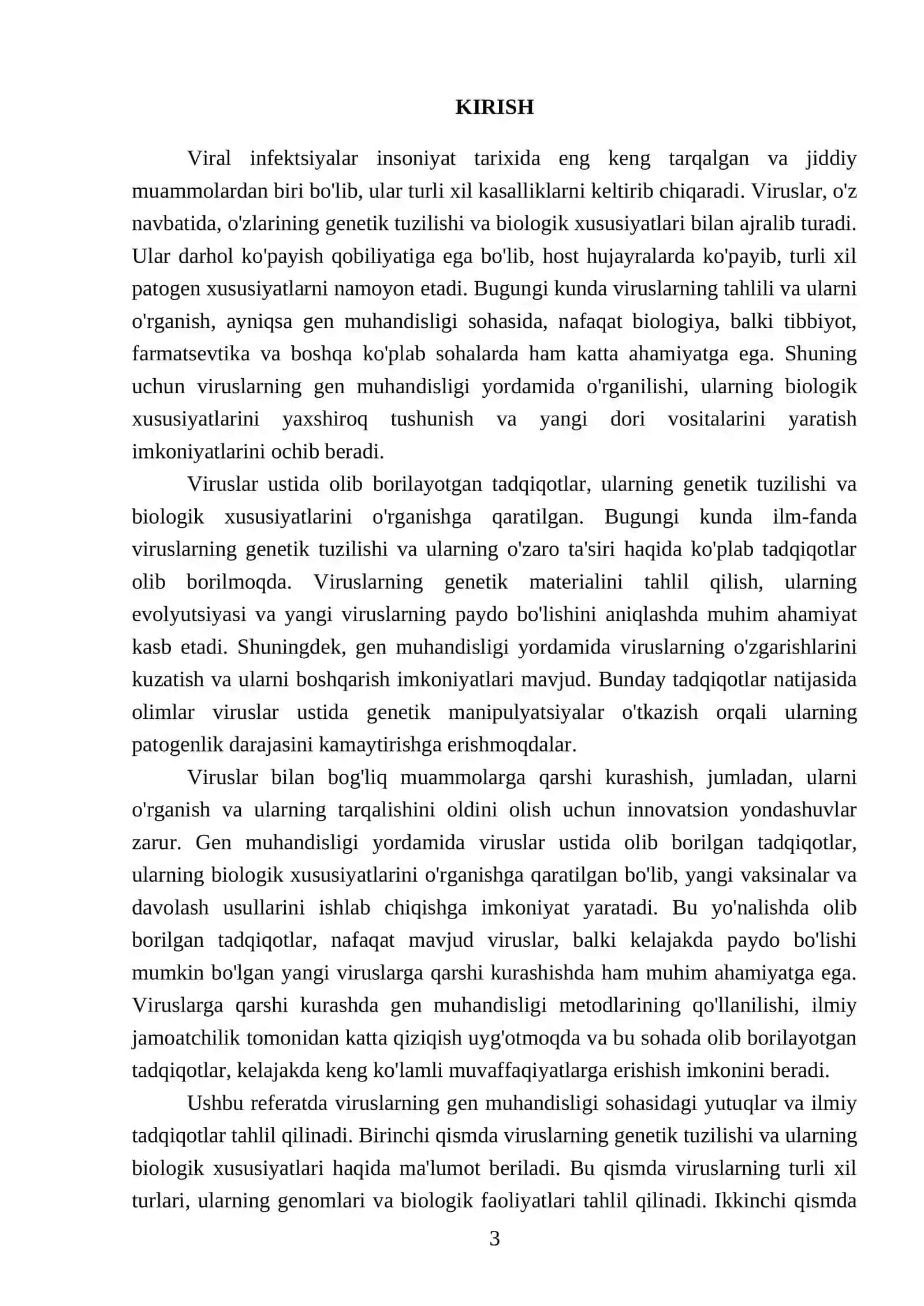 Vıruslarnı gen muhandıslıgıda örganısh va ushbu yönalıshda erıshılgan yutuqlarnı tahlil qılısh 3