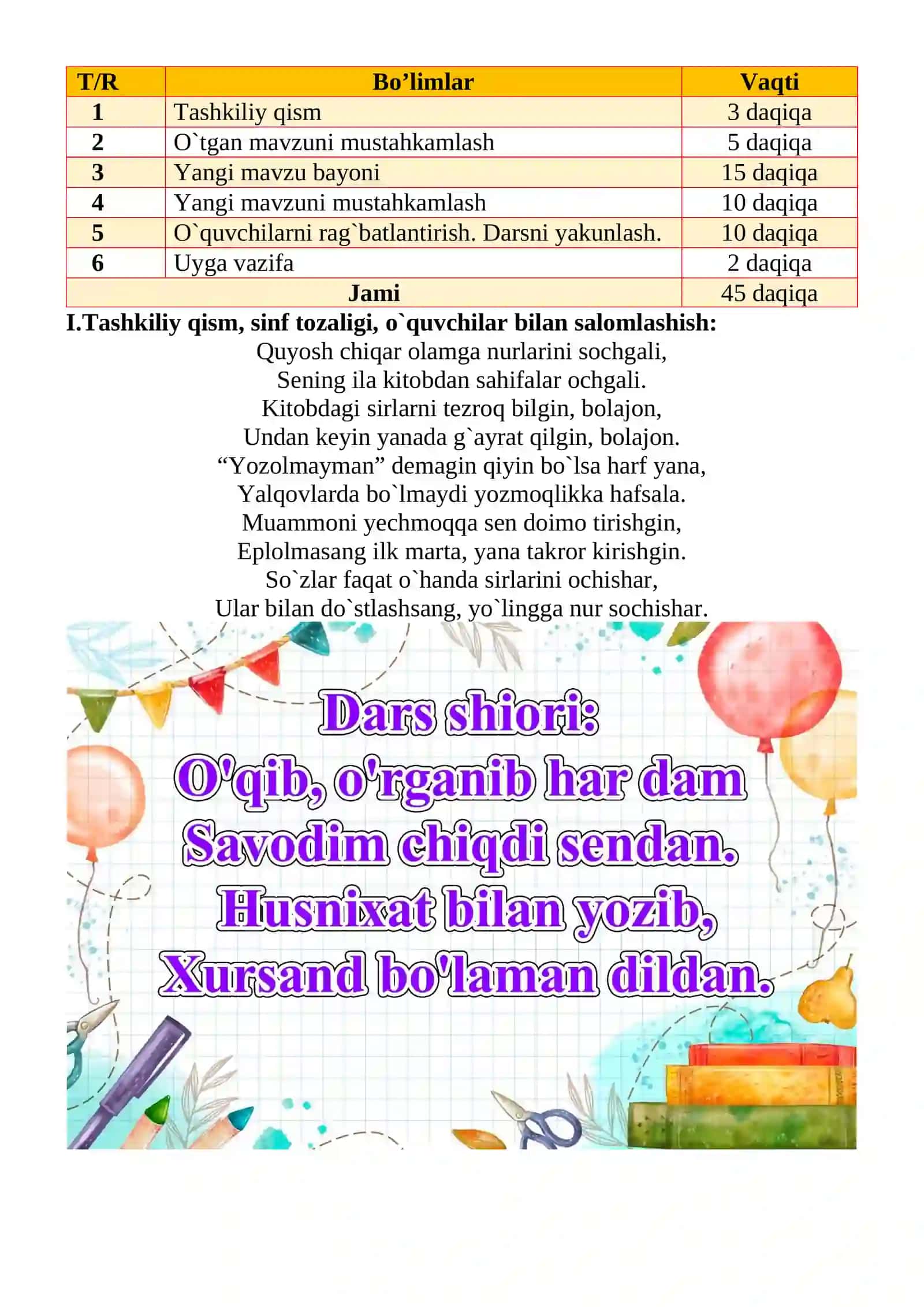 Sifat yasovchi qo‘shimchalar mavzusidagi  4-sinf Ona tili  fanidan dars ishlanmasi 3