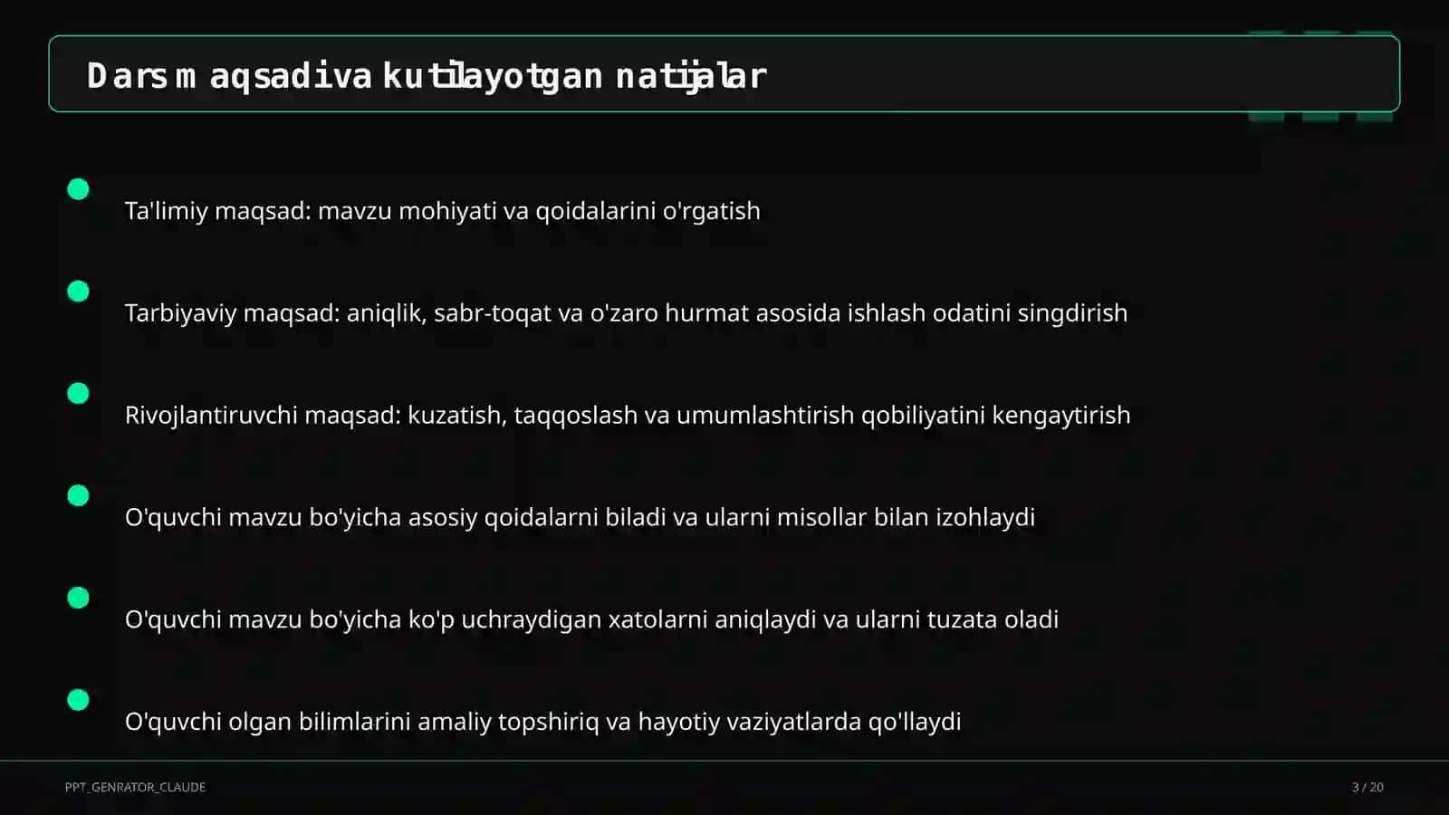 Trigonometrik ayniyatlar va formulalar (10-sinf) 3