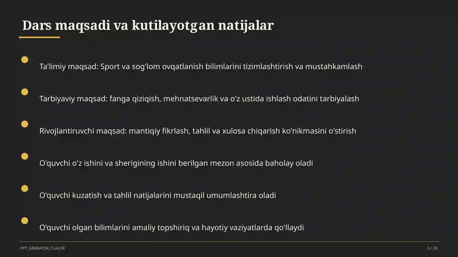 Sport va sog'lom ovqatlanish (8-sinf) 3