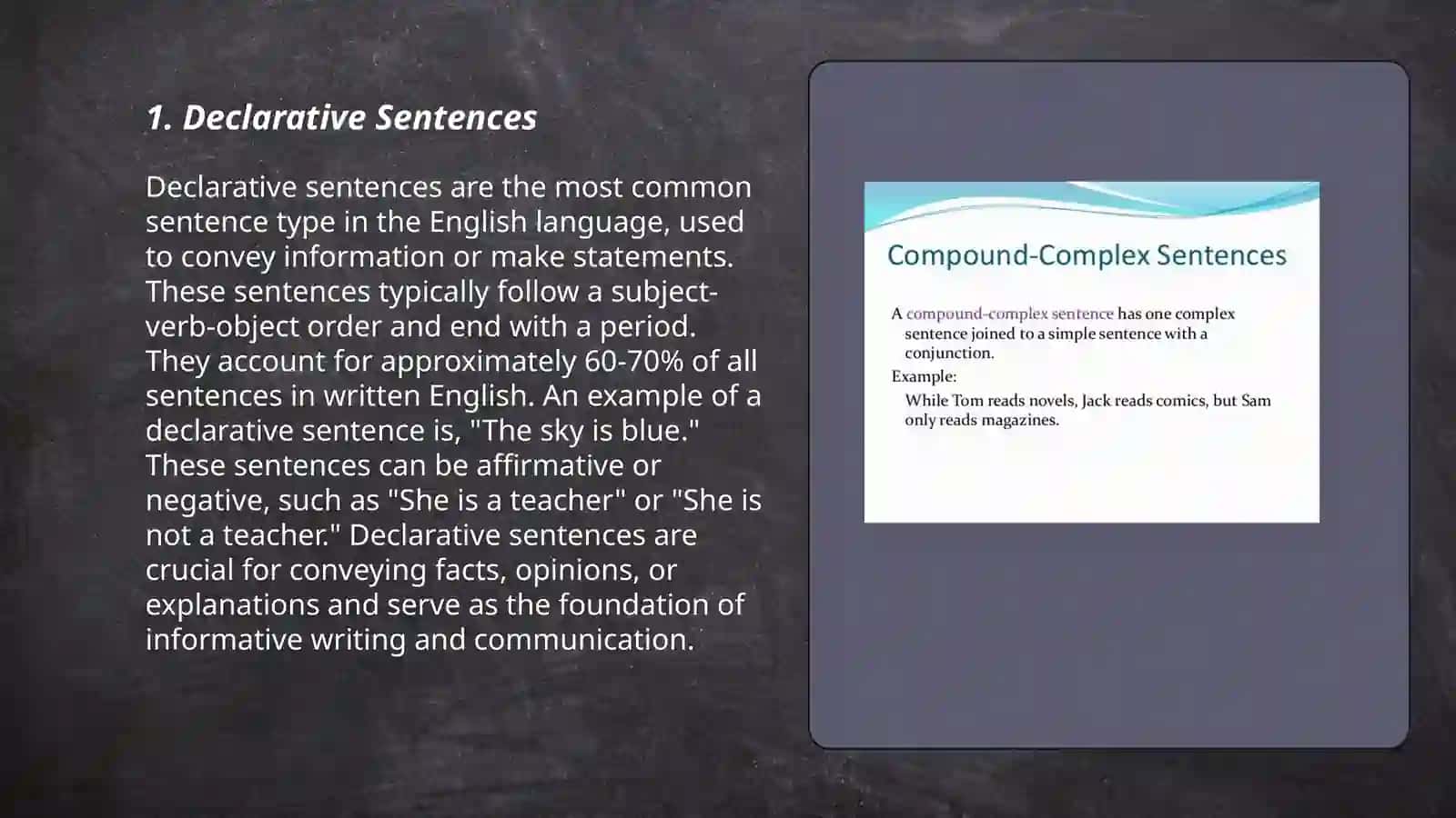 Declarative Sentences 3