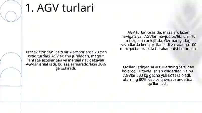 AGV Avtomatlashtirilgan boshqaruvli transport vositalar mashinasi haqida maʼlumot 3