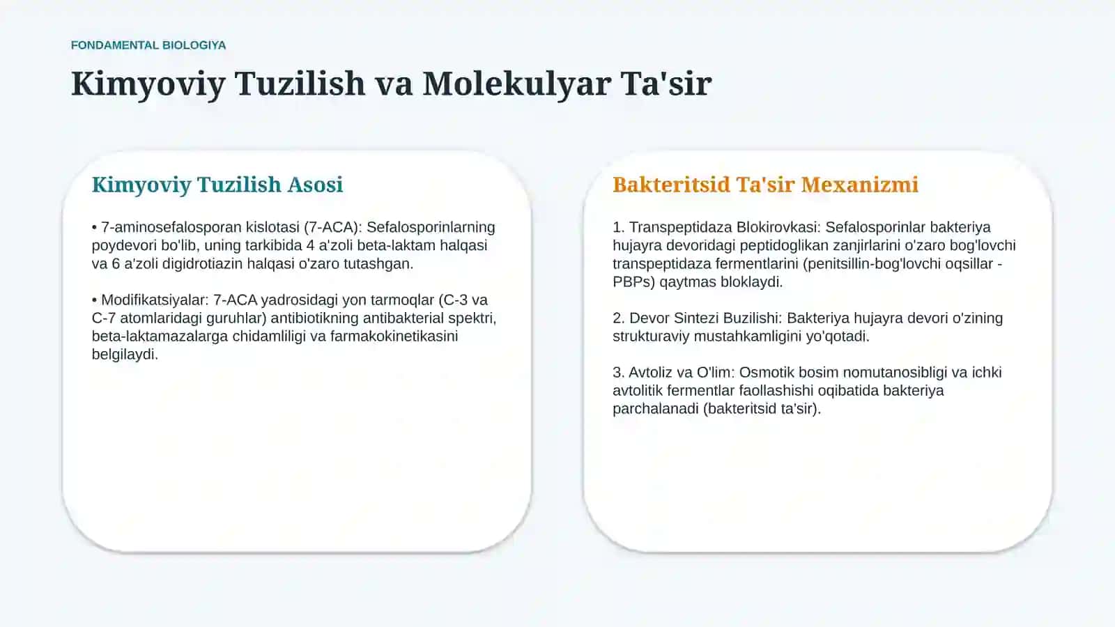 Sefalosporin antibiotiklarining yangi avlod vakillari | 15 slayd 3