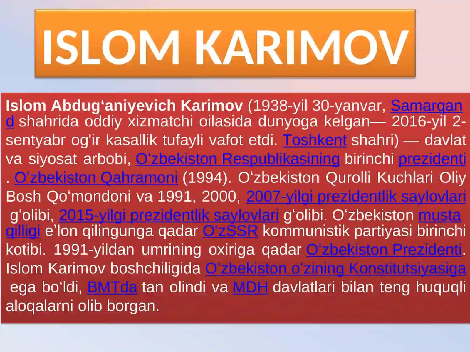 Postsovet yetakchilari: yangi identifikatsiyani shakllantirish 3