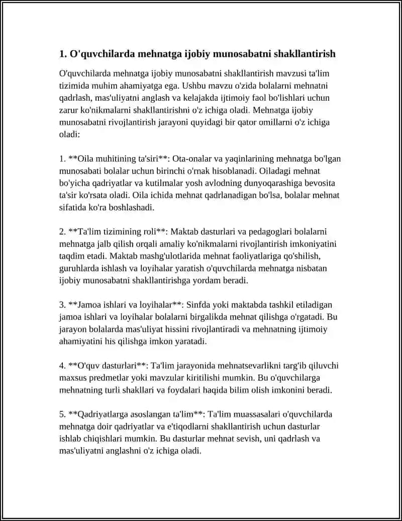 O'QIVCHILARNI MEHNATGA RUHIY TAYYORLASH 3