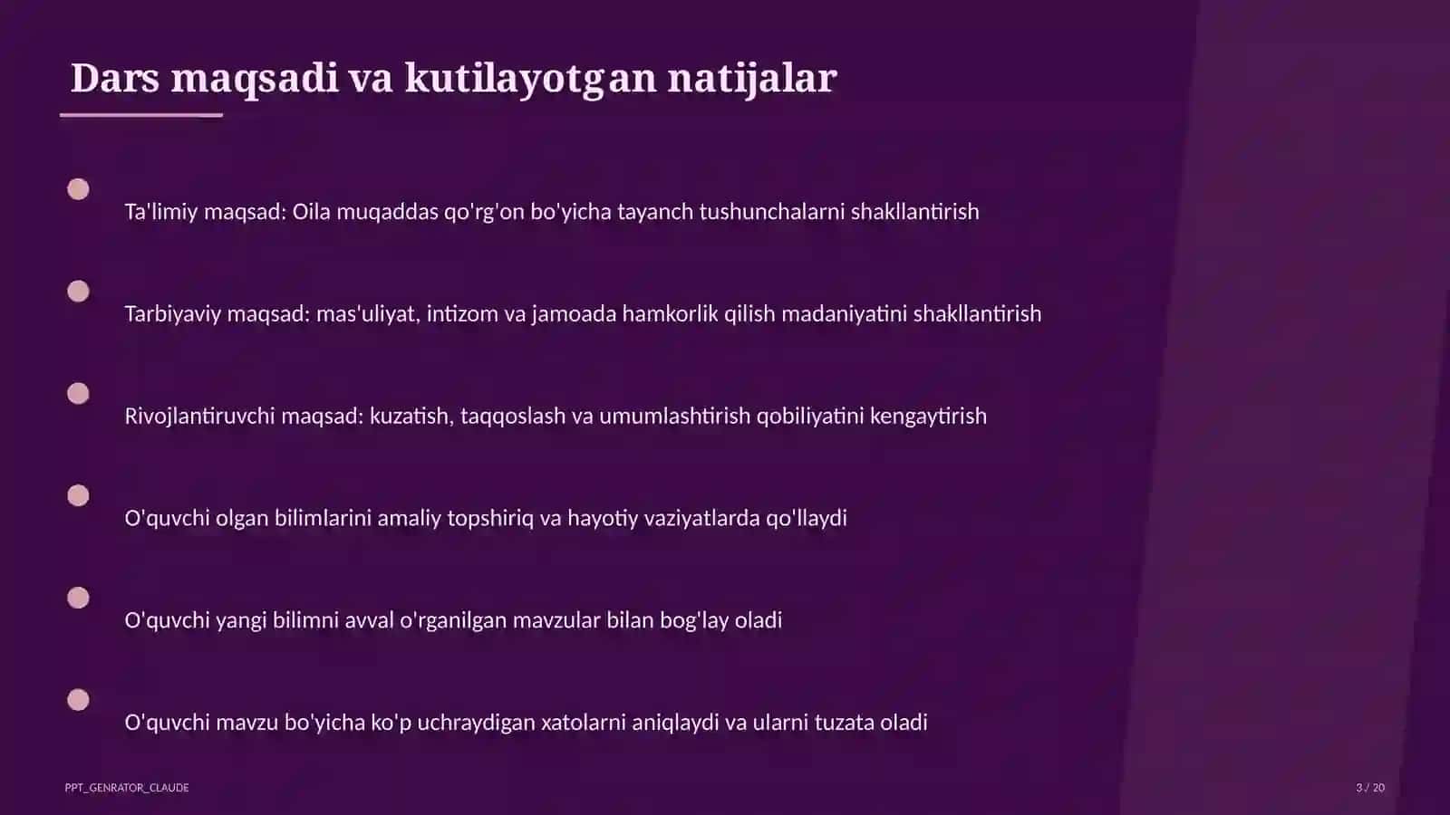 Oila muqaddas qo'rg'on (5-sinf) 3