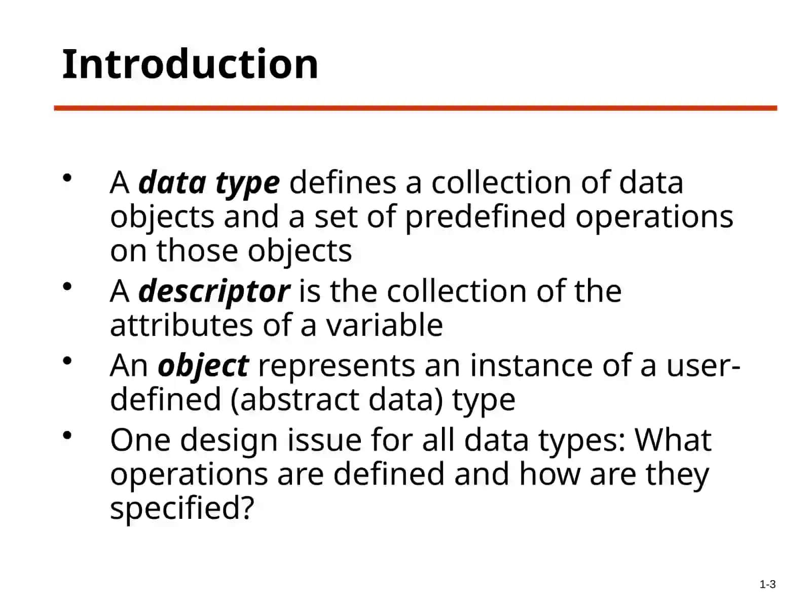 Introduction to Data Types 3