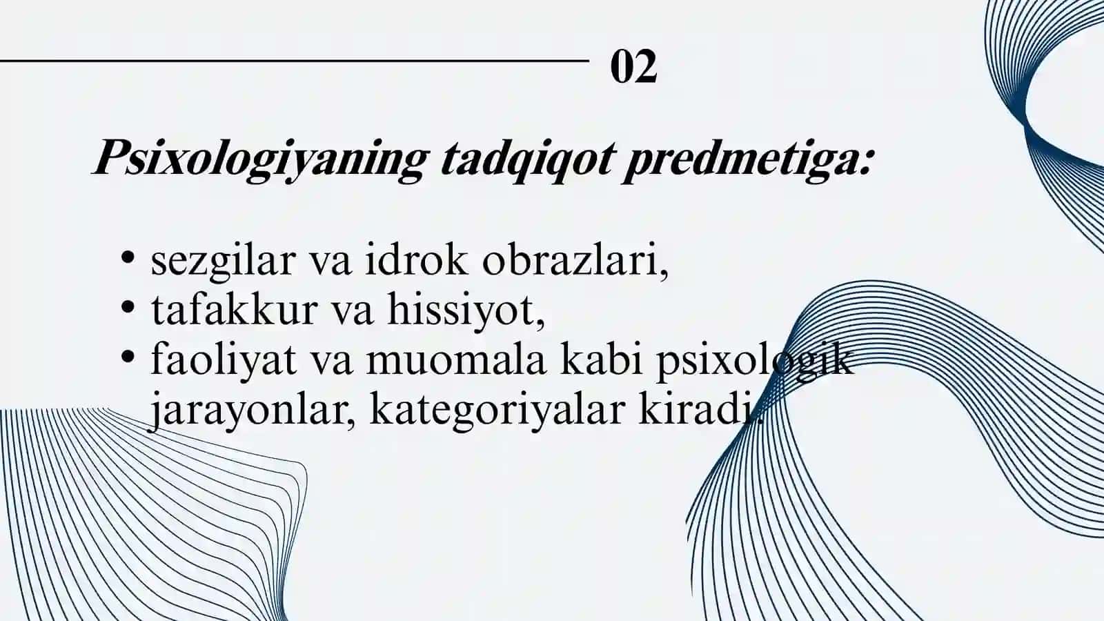 PSIXOLOGIYA FANINING PREDMETI VA TUZILISHI 3