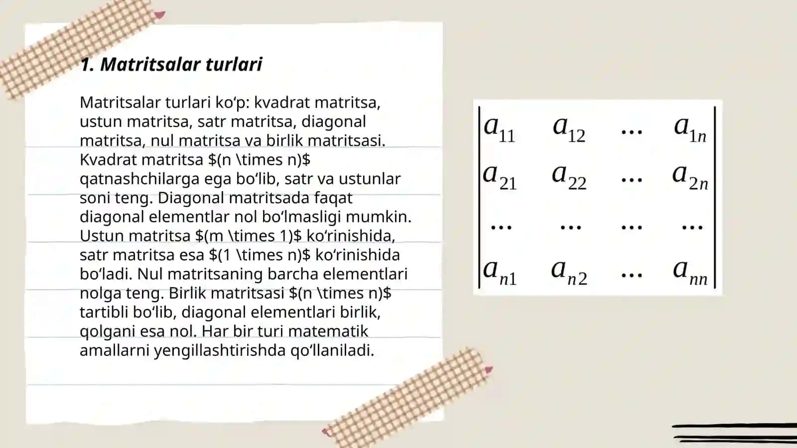 Matritsalar 3