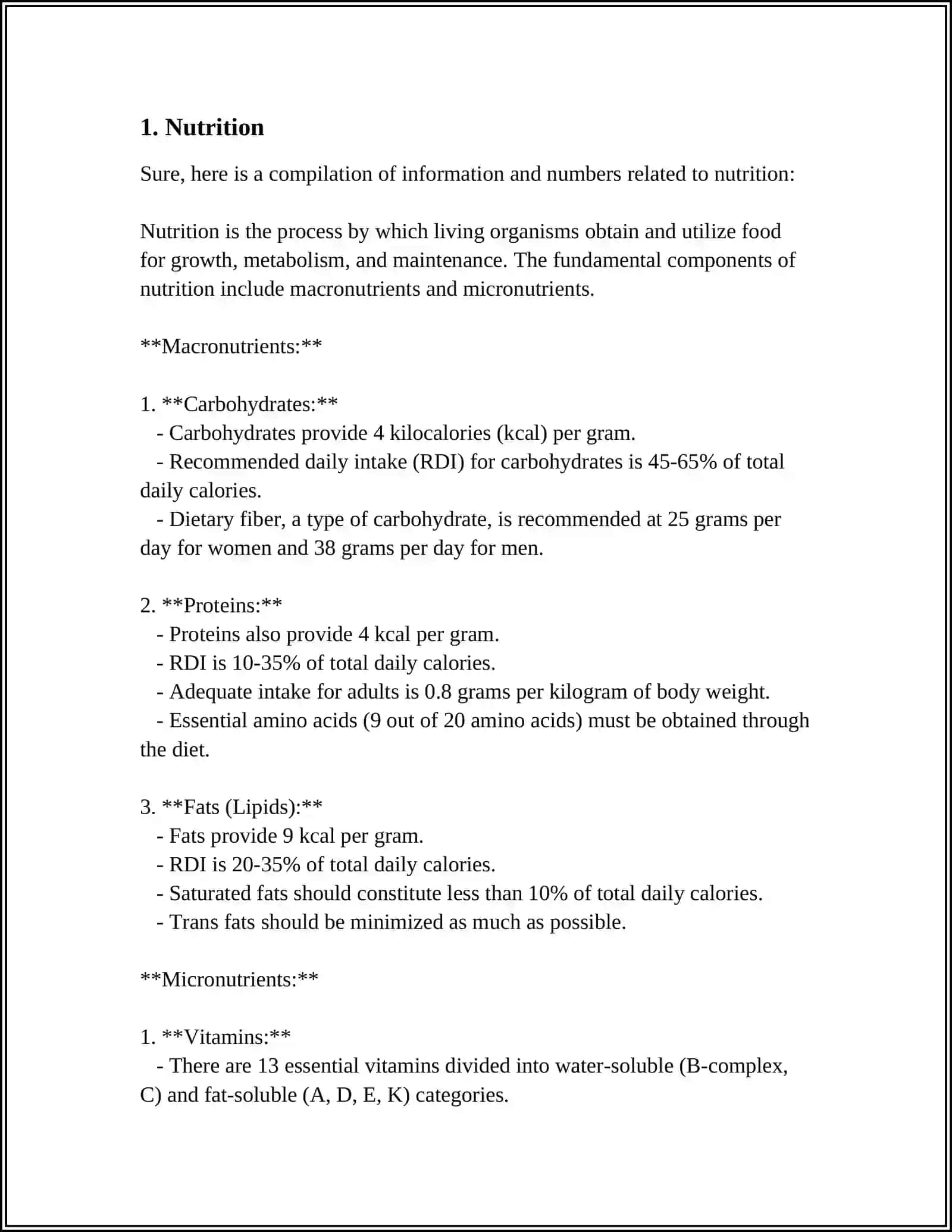 Nutrition 3