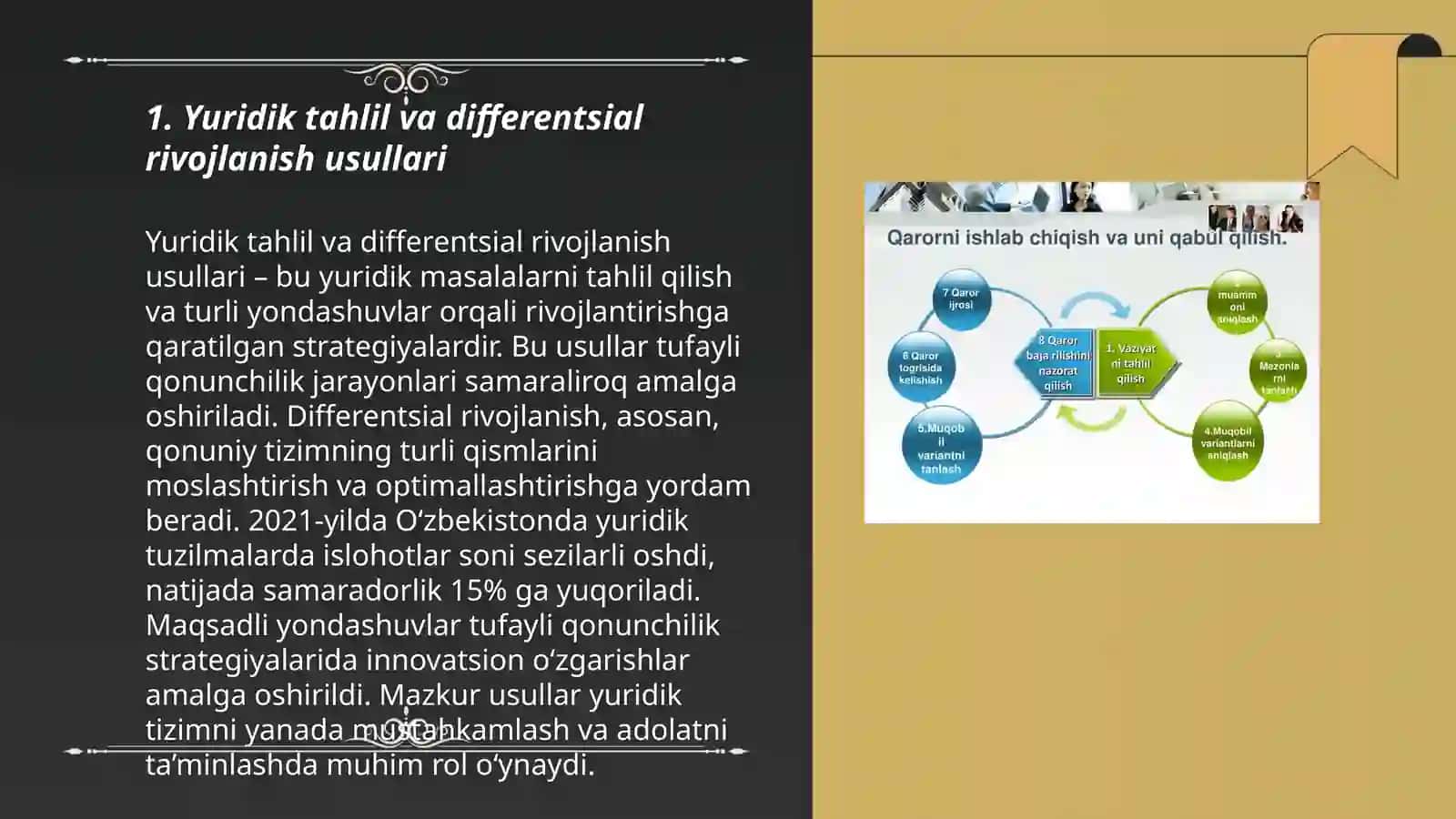 Yuridik faoliyatda differential evolution usullarini qoʻllash 3