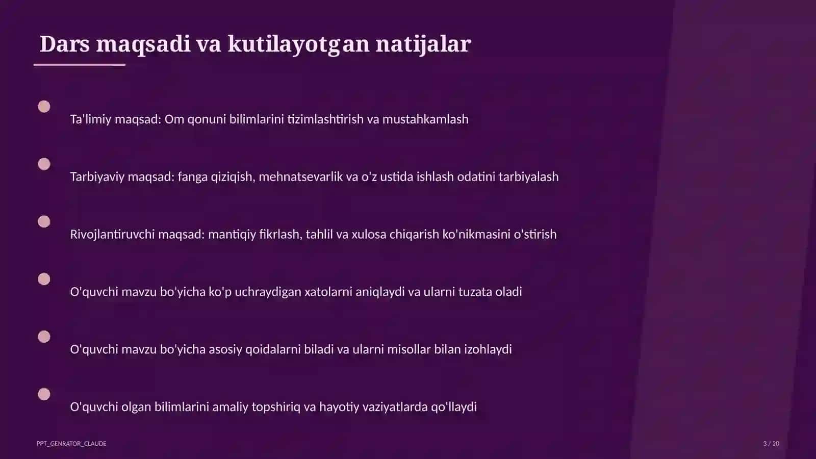 Om qonuni (8-sinf) 3