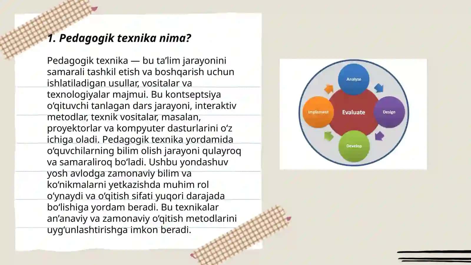 Pedagogik Texnika Haqida Tushuncha Pedagogik Texnikani Shakllantirish Uslublari 3