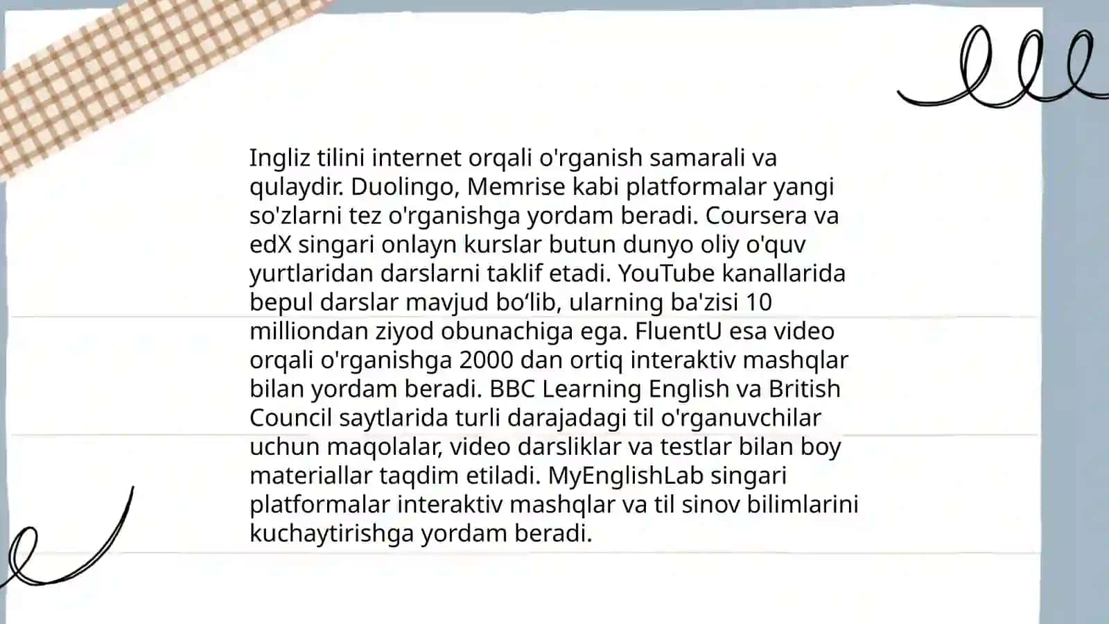 Internet va Ijtimoyi Tarmoqlardagi Ingliz Tilini O'qitishga oid Ta'lim Resurslari 3