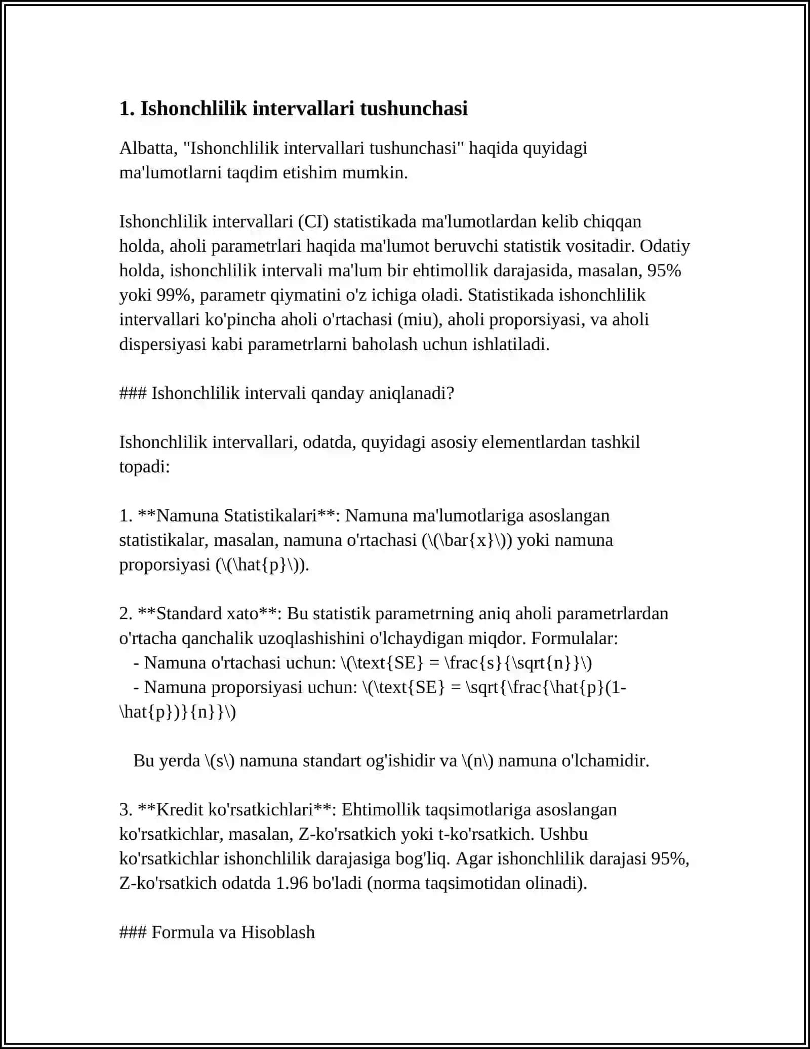 ISHONCHLILIK INTERVALLARI 3