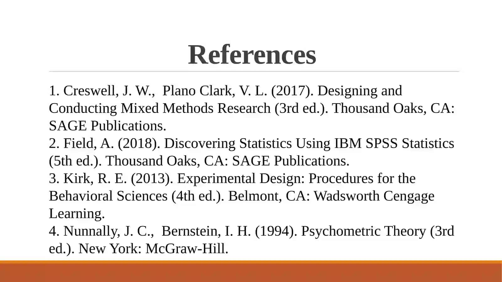 Verifying results: validity, reliability, replication 3