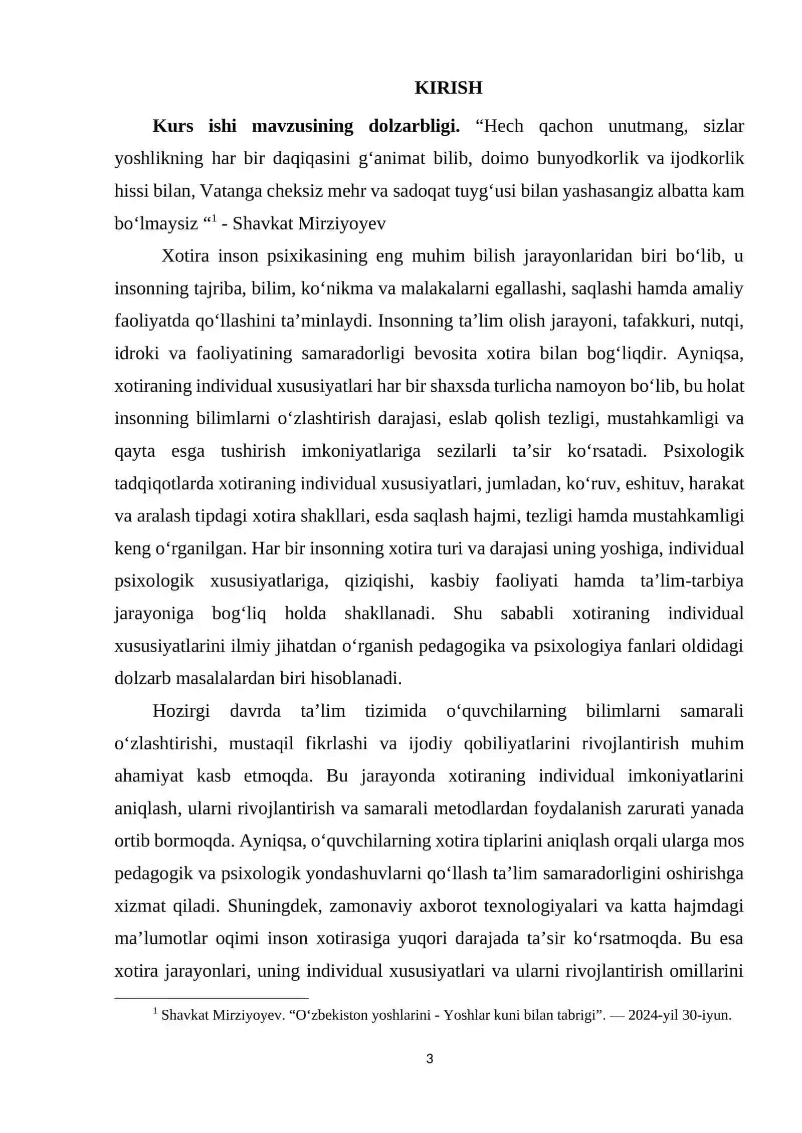 XOTIRANING INDIVIDUAL XUSUSIYATLARI 3