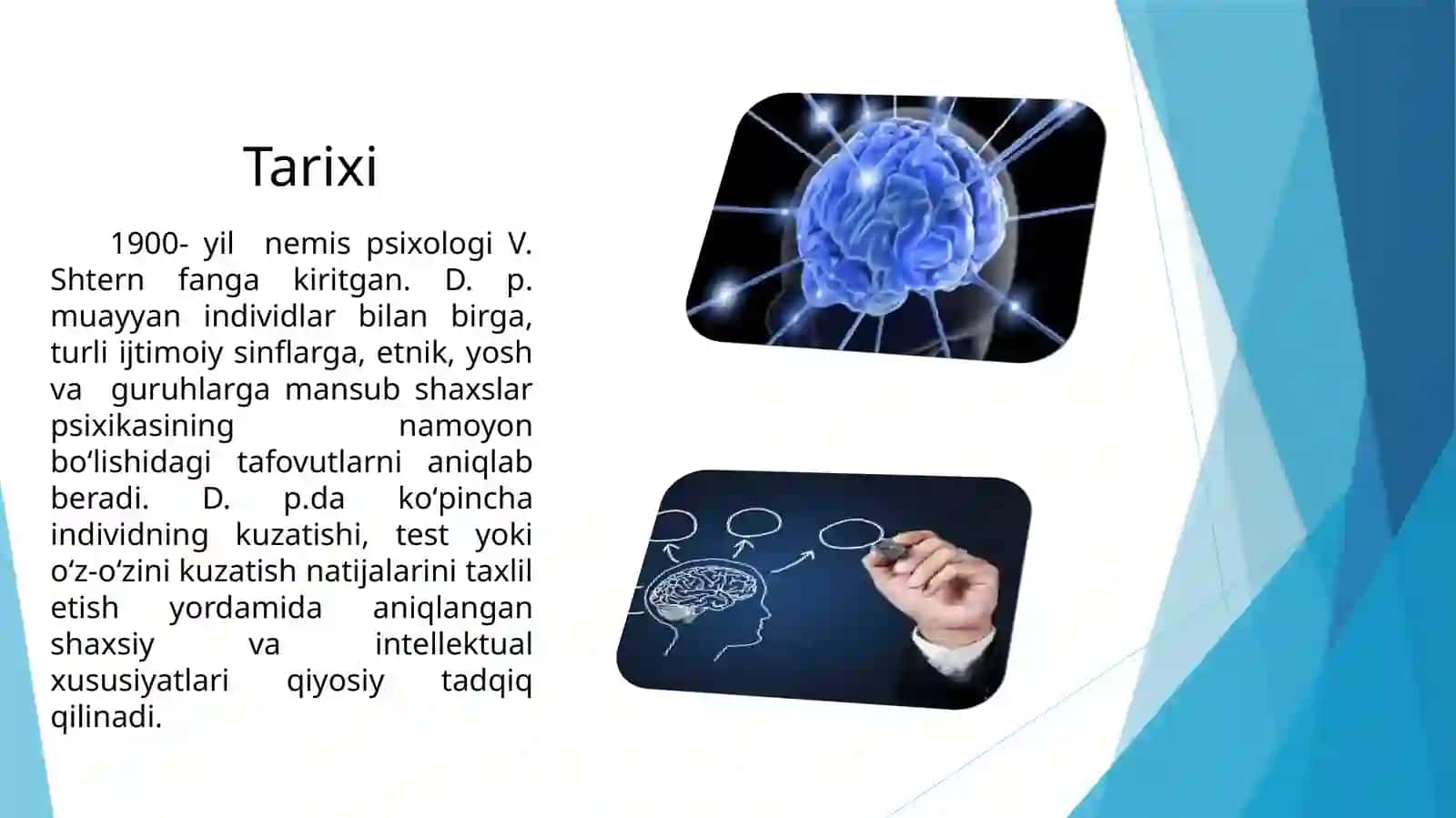 Differinsial psixologiya individual farqlar haqidagi fan sifatida. 3