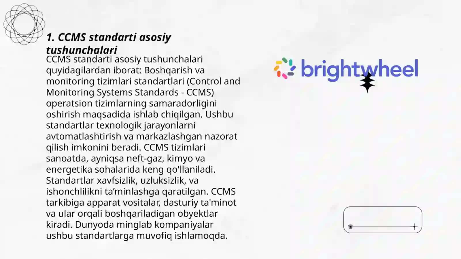 CCMS standarti 3