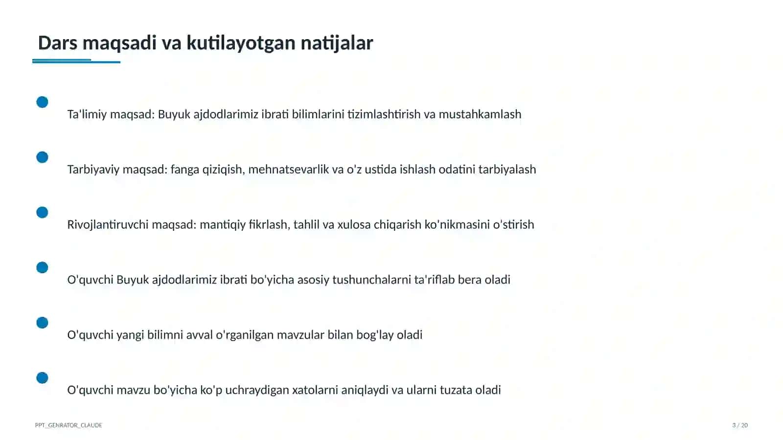 Buyuk ajdodlarimiz ibrati (6-sinf) 3