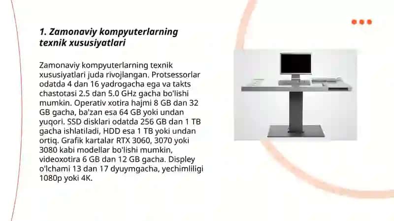 Zamonaviy kompyuterlar 3