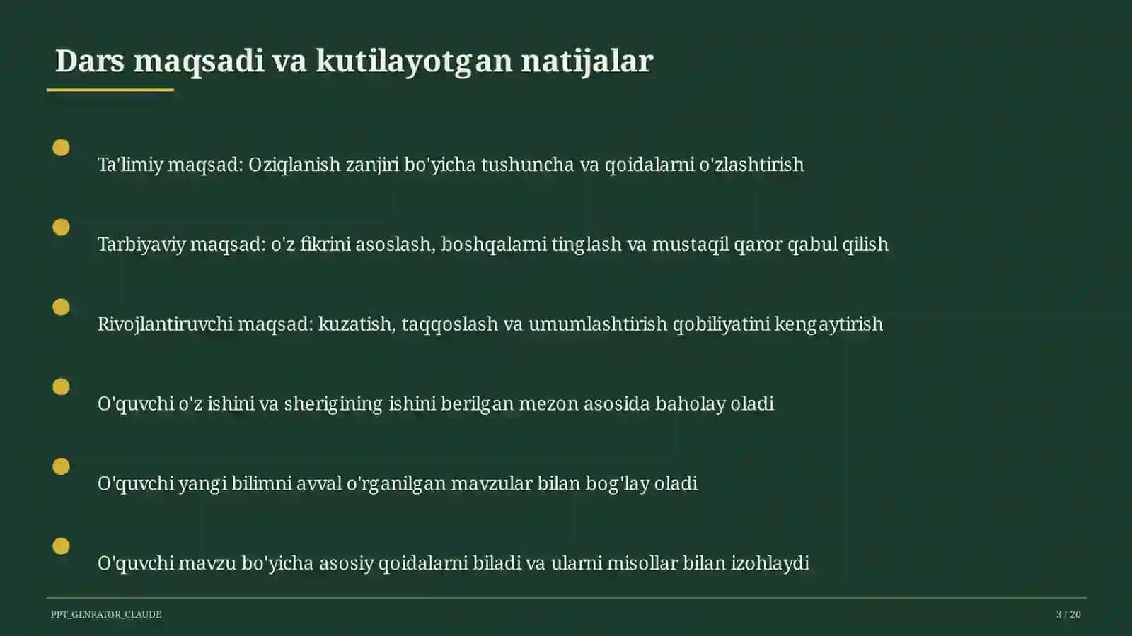 Oziqlanish zanjiri (3-sinf) 3