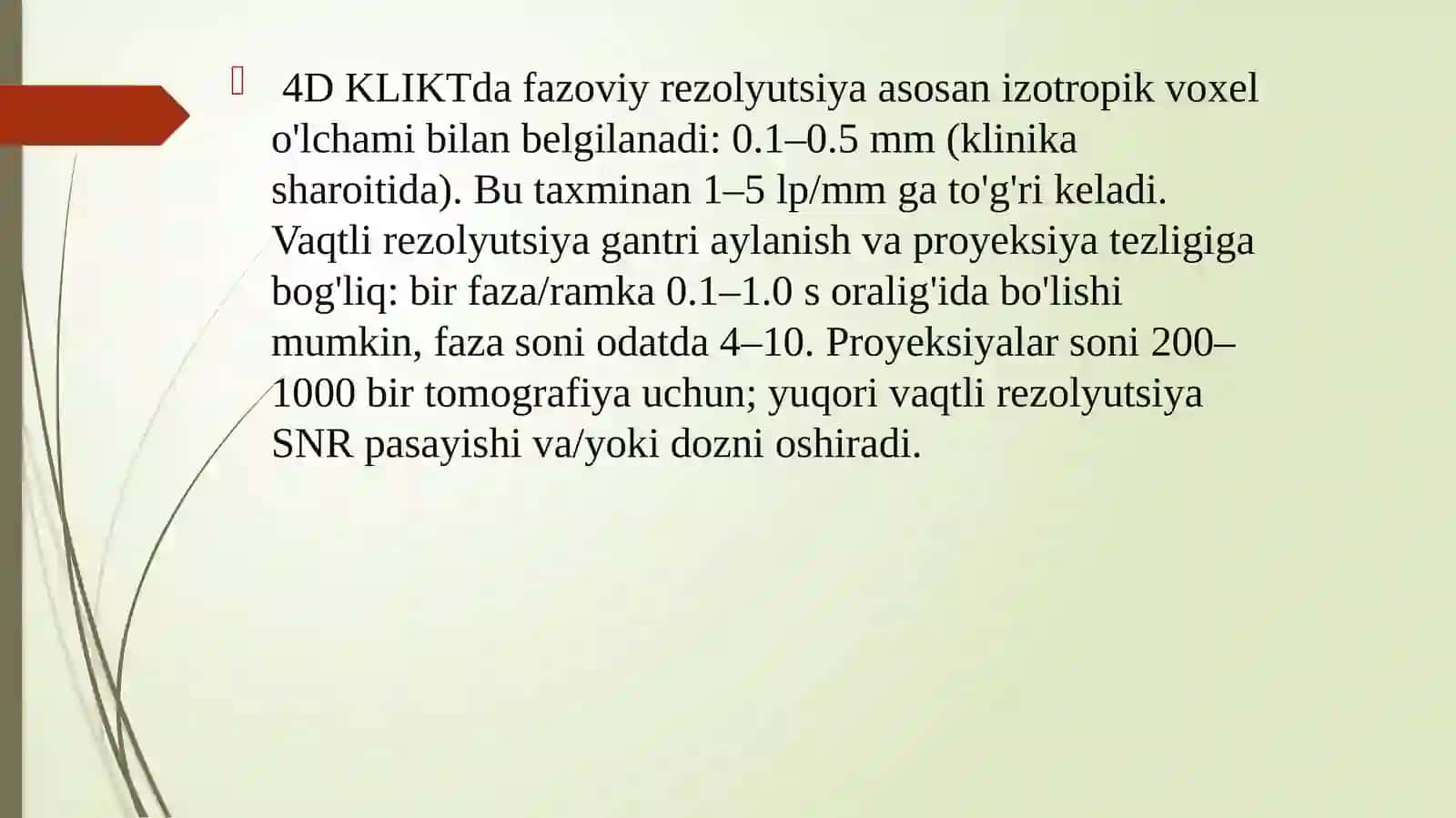 Yangi avlod konus-nurli  kompyuter tomografiyasi (KLIKT): 4D - vizualizatsiya va past dozali texnolo 3