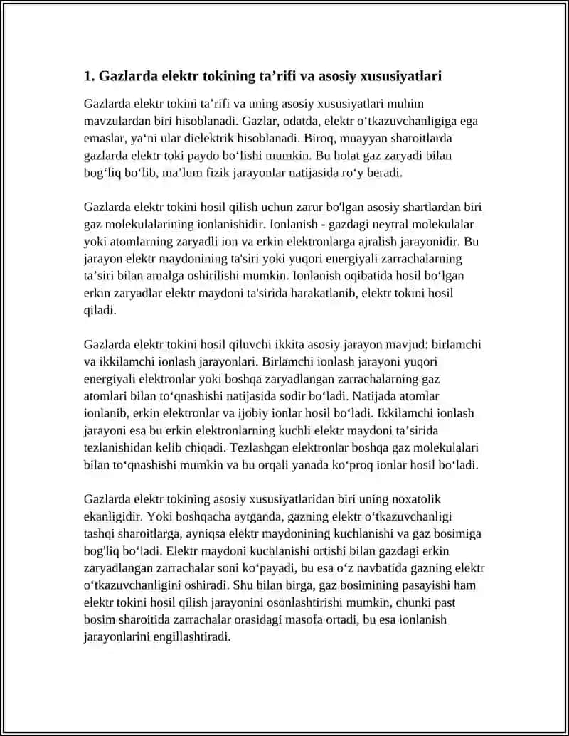 GAZLARDA ELEKTR TOKI.GAZ ZARYADI 3