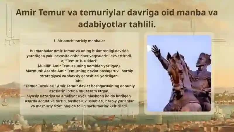 Amir Temur va temuriylar davri adabiyoti 3