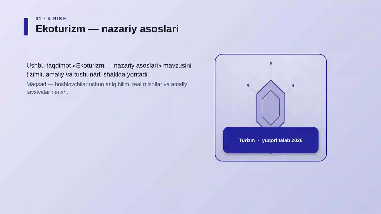 Ekoturizm — nazariy asoslari 3
