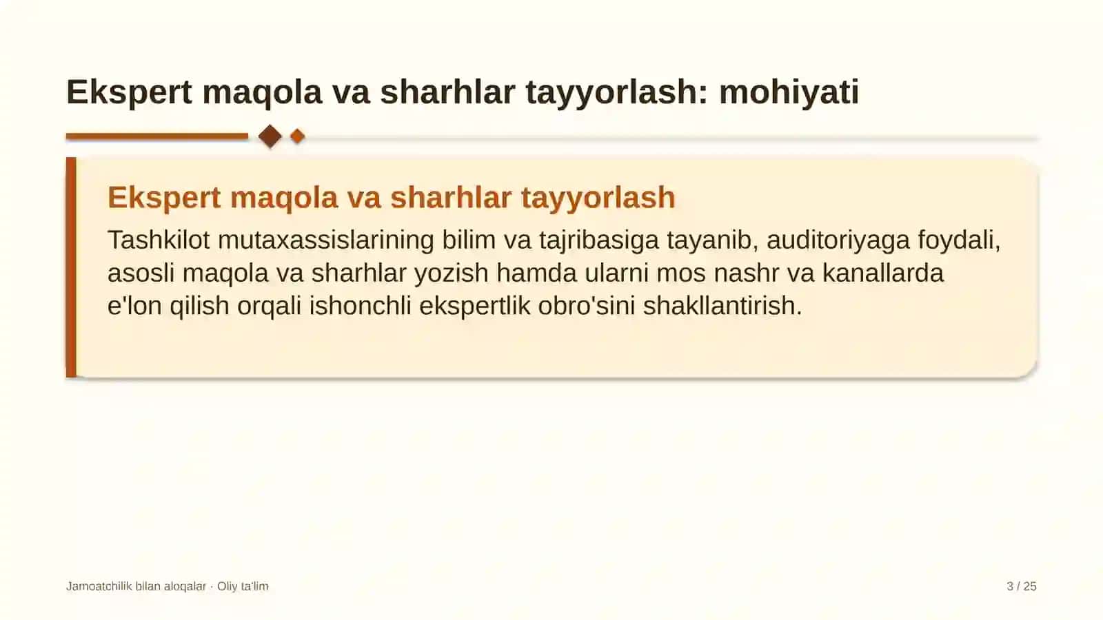 Ko'chatchilik xo'jaliklarida ekspert maqolalar va sharhlar tayyorlash 3