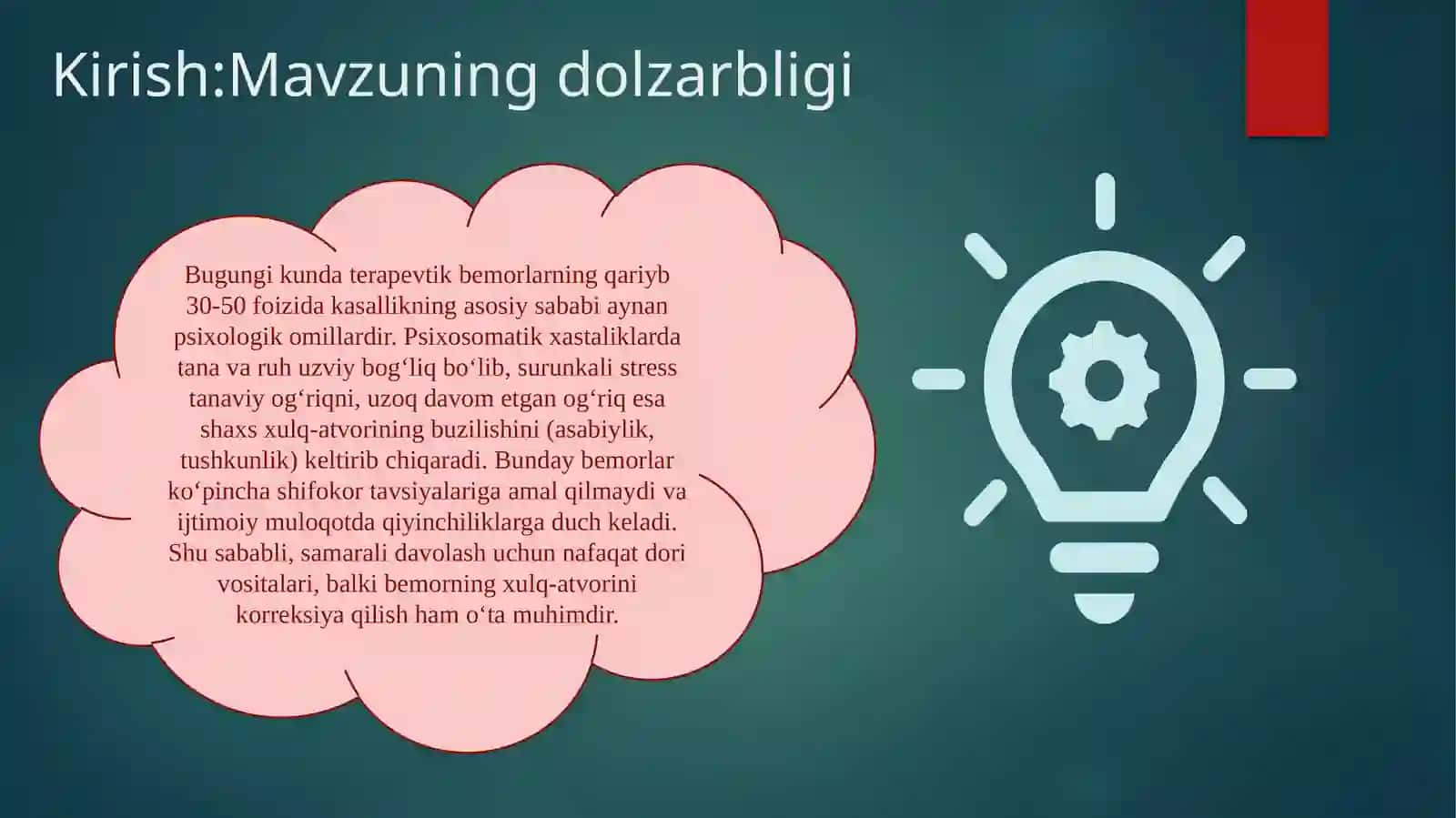Psixosomatik kasalliklar bilan kasallangan bemorlarning xulqatvor buzilishlari 3