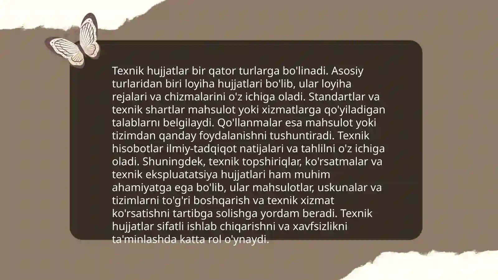 Texnik hujjatlar turlari 3
