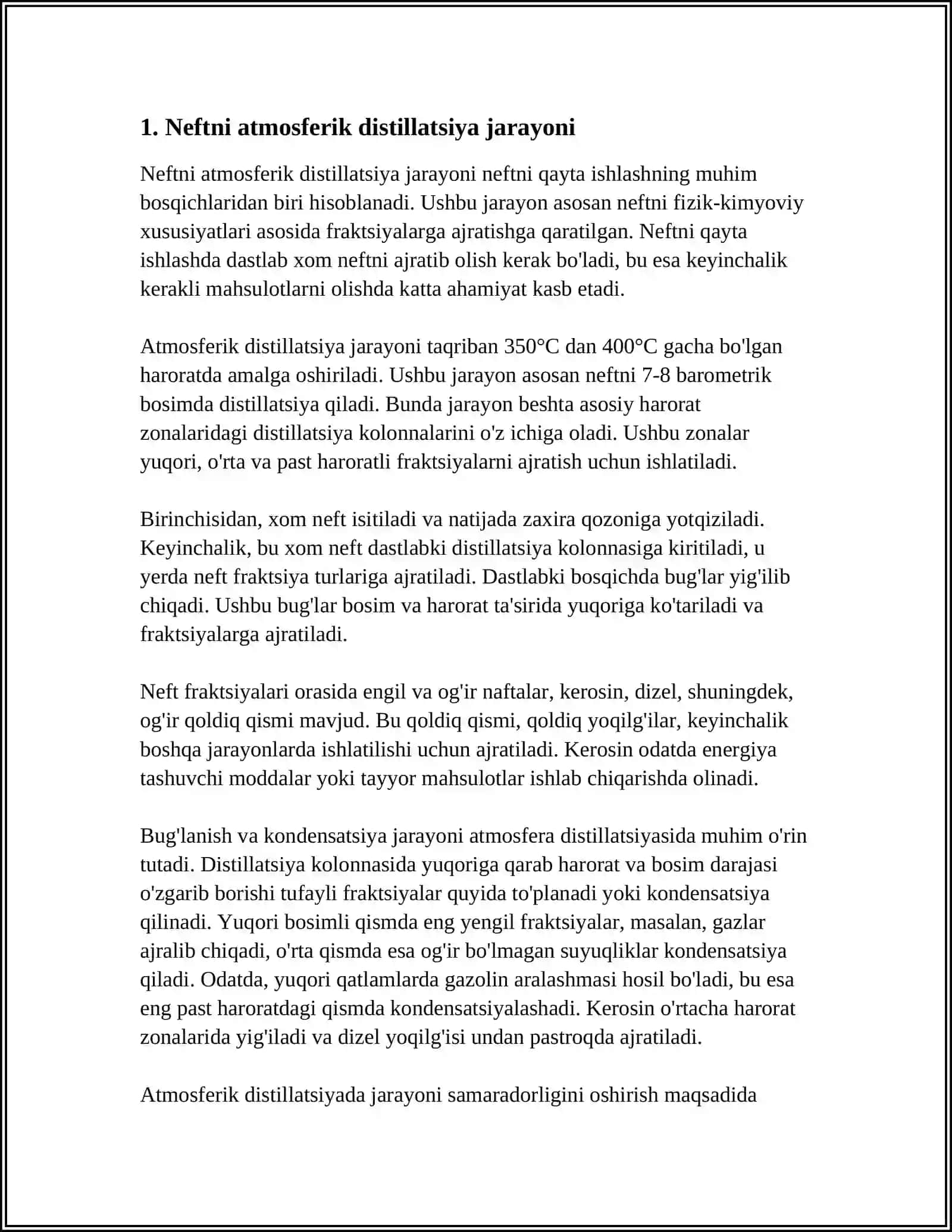 NEFT VA GAZNI QAYTA ISHLASH 3